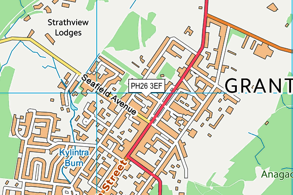 PH26 3EF map - OS VectorMap District (Ordnance Survey)