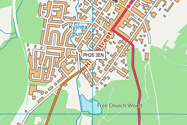 PH26 3EN map - OS VectorMap District (Ordnance Survey)