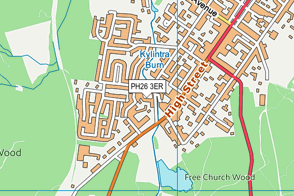 PH26 3ER map - OS VectorMap District (Ordnance Survey)