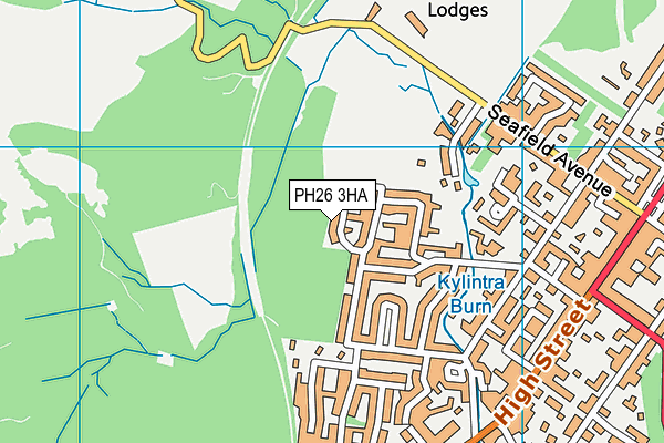 PH26 3HA map - OS VectorMap District (Ordnance Survey)