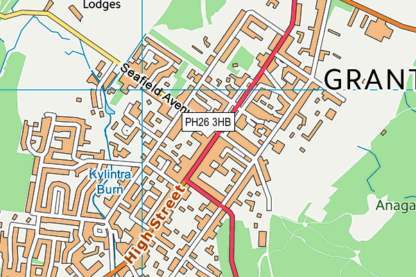 PH26 3HB map - OS VectorMap District (Ordnance Survey)