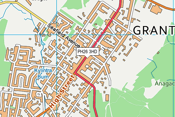 PH26 3HD map - OS VectorMap District (Ordnance Survey)