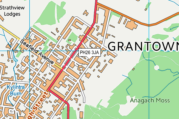 PH26 3JA map - OS VectorMap District (Ordnance Survey)