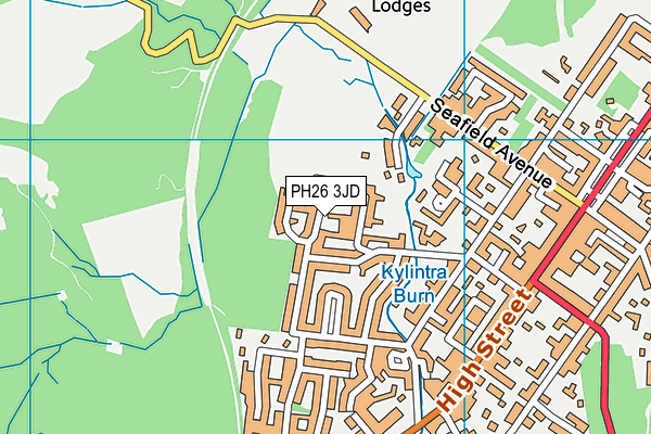 PH26 3JD map - OS VectorMap District (Ordnance Survey)