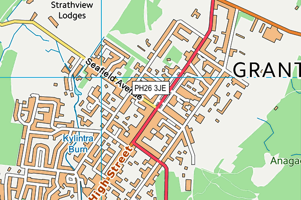 PH26 3JE map - OS VectorMap District (Ordnance Survey)