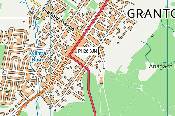 PH26 3JN map - OS VectorMap District (Ordnance Survey)