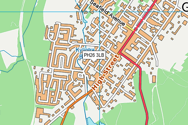 PH26 3LB map - OS VectorMap District (Ordnance Survey)