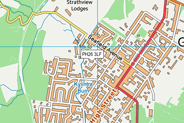 PH26 3LF map - OS VectorMap District (Ordnance Survey)