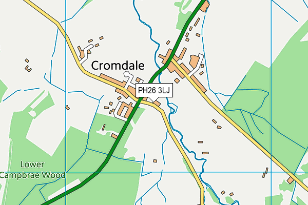 PH26 3LJ map - OS VectorMap District (Ordnance Survey)