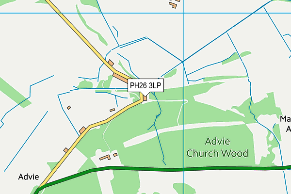 PH26 3LP map - OS VectorMap District (Ordnance Survey)