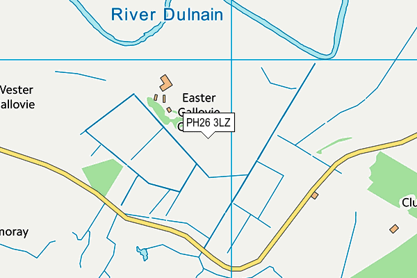 PH26 3LZ map - OS VectorMap District (Ordnance Survey)