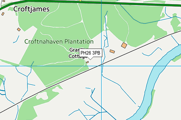 PH26 3PB map - OS VectorMap District (Ordnance Survey)