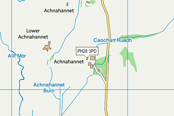 PH26 3PD map - OS VectorMap District (Ordnance Survey)