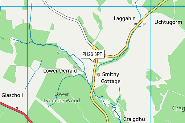 PH26 3PT map - OS VectorMap District (Ordnance Survey)