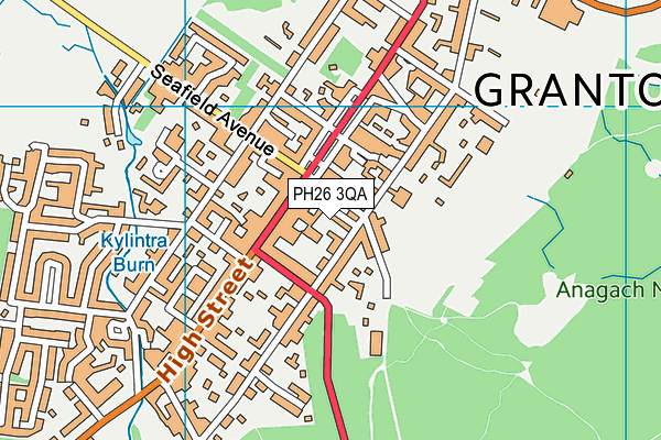 PH26 3QA map - OS VectorMap District (Ordnance Survey)