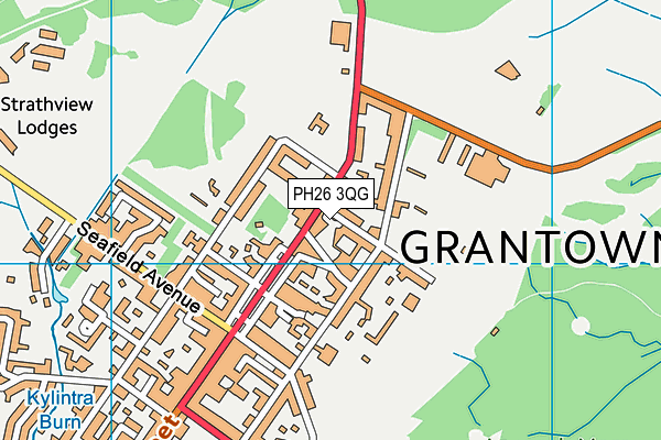 PH26 3QG map - OS VectorMap District (Ordnance Survey)