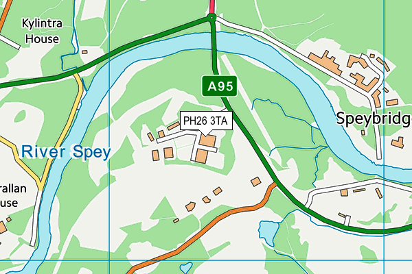 PH26 3TA map - OS VectorMap District (Ordnance Survey)