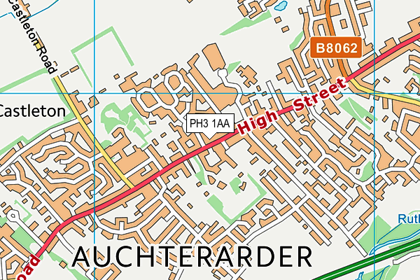 PH3 1AA map - OS VectorMap District (Ordnance Survey)