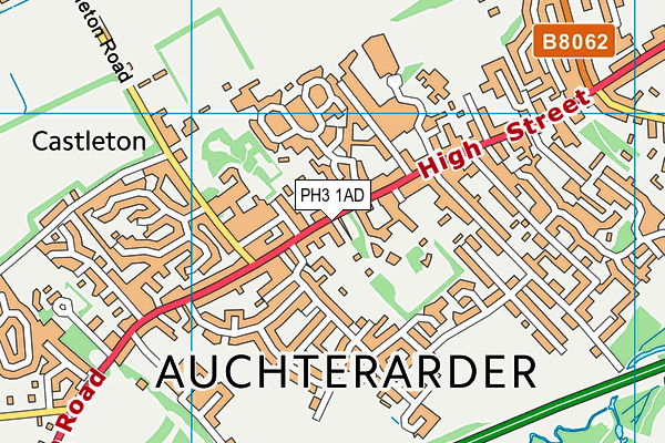 PH3 1AD map - OS VectorMap District (Ordnance Survey)