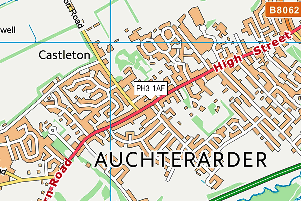 PH3 1AF map - OS VectorMap District (Ordnance Survey)