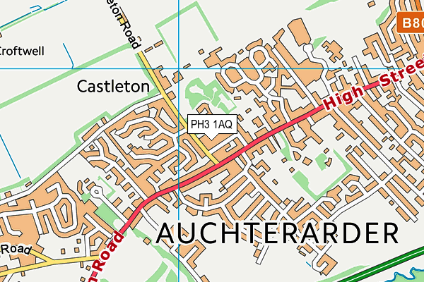 PH3 1AQ map - OS VectorMap District (Ordnance Survey)
