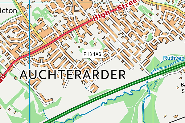 PH3 1AS map - OS VectorMap District (Ordnance Survey)