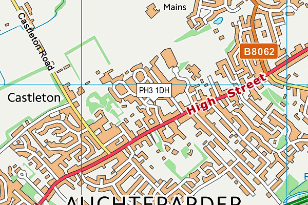 PH3 1DH map - OS VectorMap District (Ordnance Survey)