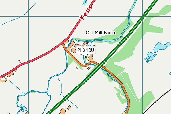 PH3 1DU map - OS VectorMap District (Ordnance Survey)