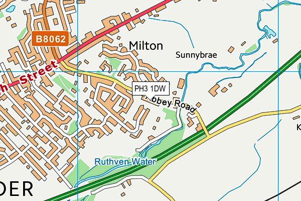 PH3 1DW map - OS VectorMap District (Ordnance Survey)