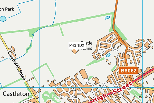 PH3 1DX map - OS VectorMap District (Ordnance Survey)