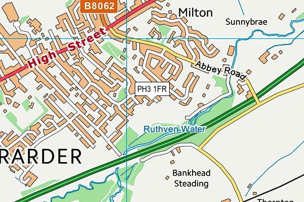 PH3 1FR map - OS VectorMap District (Ordnance Survey)