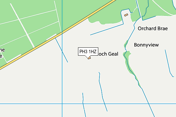 PH3 1HZ map - OS VectorMap District (Ordnance Survey)