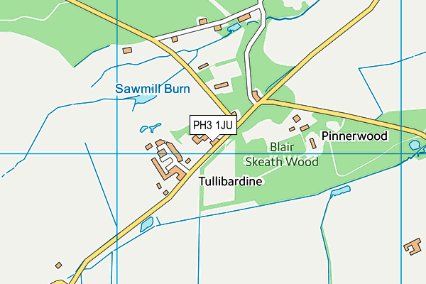 PH3 1JU map - OS VectorMap District (Ordnance Survey)