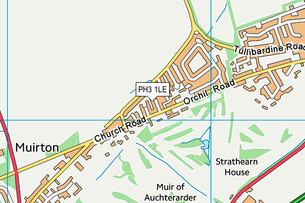 PH3 1LE map - OS VectorMap District (Ordnance Survey)