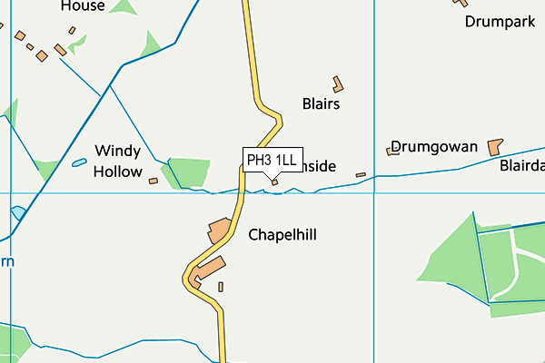 PH3 1LL map - OS VectorMap District (Ordnance Survey)