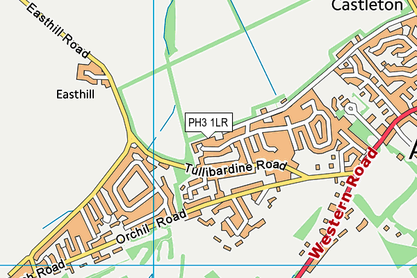 PH3 1LR map - OS VectorMap District (Ordnance Survey)