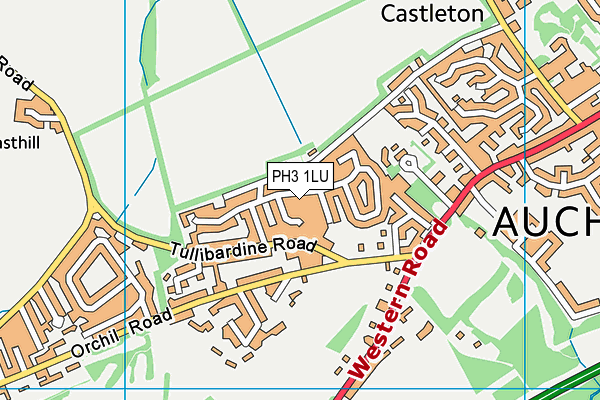 PH3 1LU map - OS VectorMap District (Ordnance Survey)