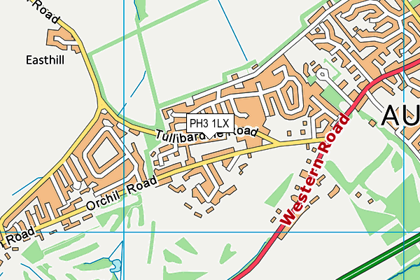 PH3 1LX map - OS VectorMap District (Ordnance Survey)