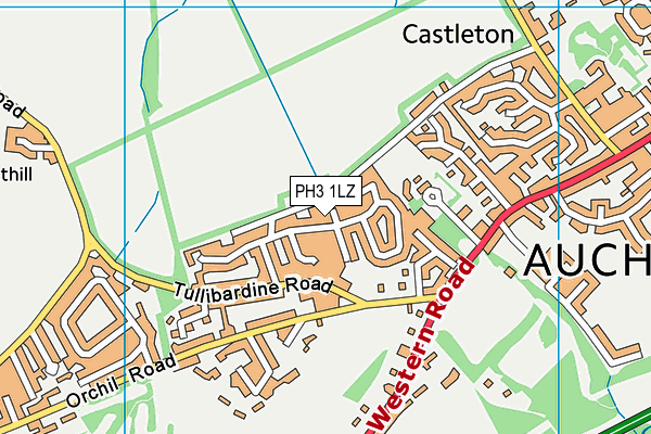 PH3 1LZ map - OS VectorMap District (Ordnance Survey)