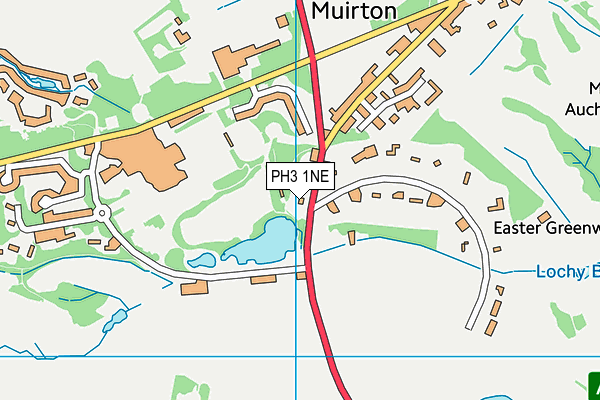 PH3 1NE map - OS VectorMap District (Ordnance Survey)