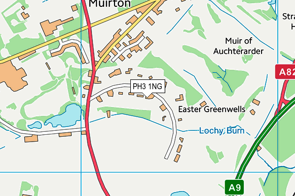 PH3 1NG map - OS VectorMap District (Ordnance Survey)