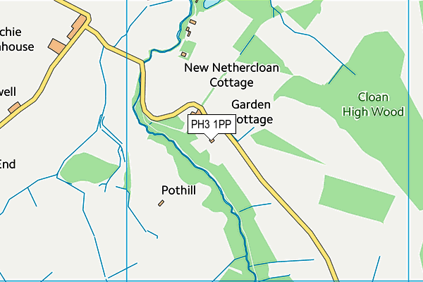 PH3 1PP map - OS VectorMap District (Ordnance Survey)