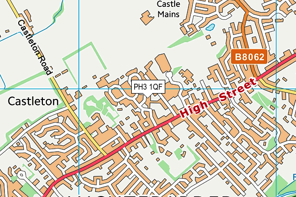 PH3 1QF map - OS VectorMap District (Ordnance Survey)