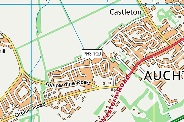 PH3 1QJ map - OS VectorMap District (Ordnance Survey)
