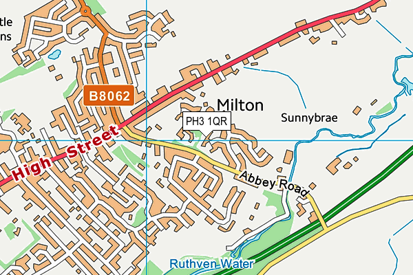 PH3 1QR map - OS VectorMap District (Ordnance Survey)