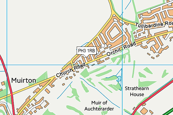 PH3 1RB map - OS VectorMap District (Ordnance Survey)