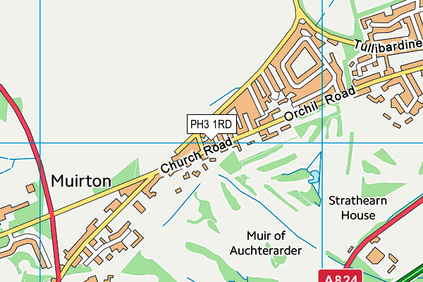 PH3 1RD map - OS VectorMap District (Ordnance Survey)