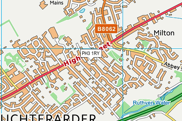 PH3 1RY map - OS VectorMap District (Ordnance Survey)