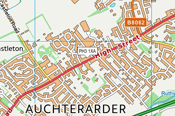PH3 1XA map - OS VectorMap District (Ordnance Survey)