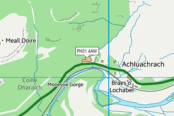PH31 4AW map - OS VectorMap District (Ordnance Survey)